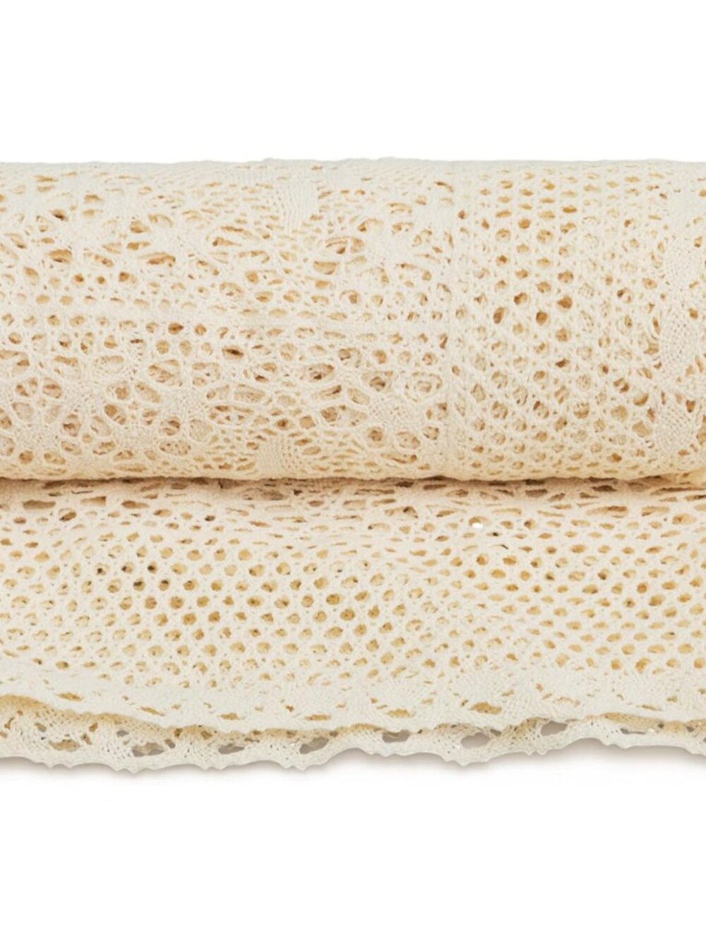 Boho Throw Blanket 50"X60" Vintage 100% Handmade Crochet Cotton Throw Blankets,